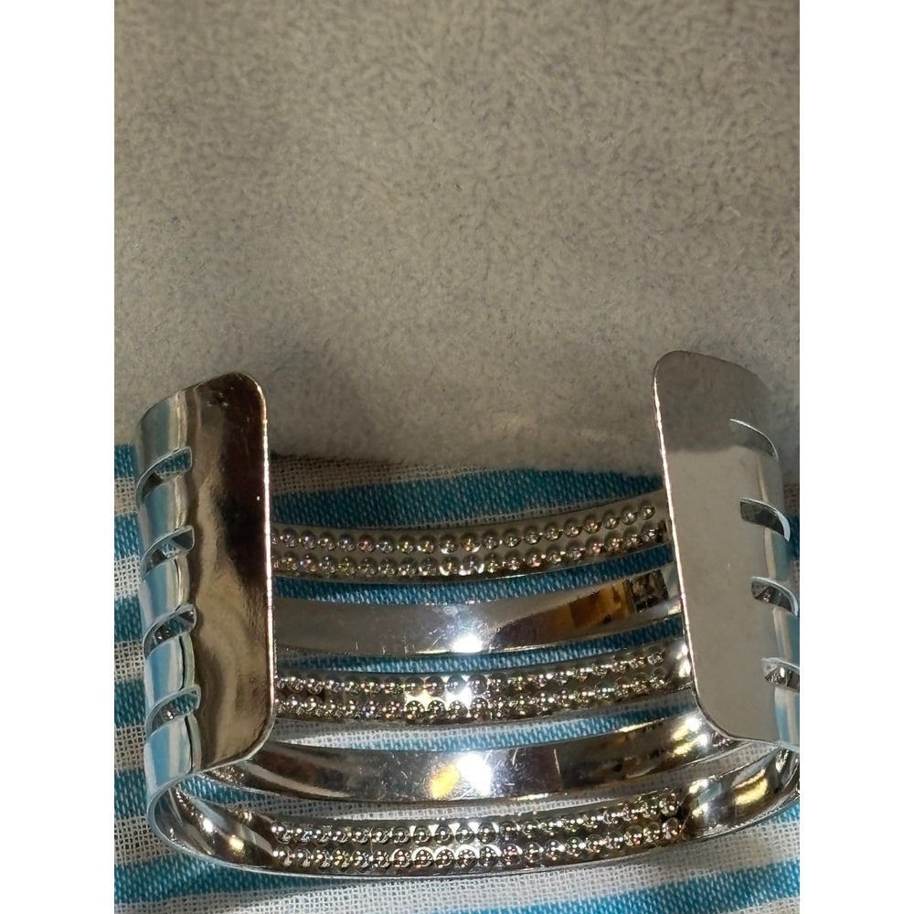 #45. Cuff Rhinestone Bracelet - Picture 3 of 3